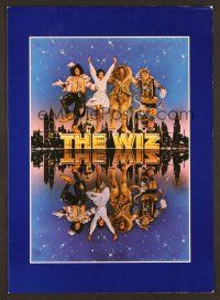 8c562 WIZ promo brochure '78 Diana Ross, Michael Jackson, Richard Pryor, art by Victor Gadino!