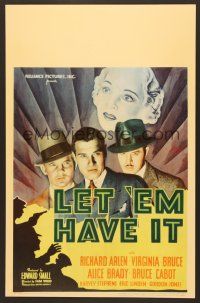 8c443 LET 'EM HAVE IT WC '35 Richard Arlen, Virginia Bruce & Bruce Cabot, get their women too!