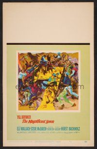 8c449 MAGNIFICENT SEVEN WC '60 Yul Brynner, Steve McQueen, John Sturges' 7 Samurai western!