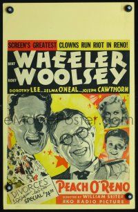 8c467 PEACH O'RENO WC '31 art of wacky divorce lawyers Bert Wheeler & Robert Woolsey!