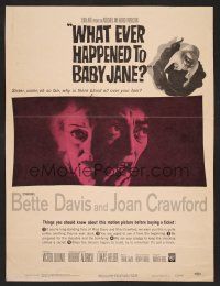 8c519 WHAT EVER HAPPENED TO BABY JANE? WC '62 Robert Aldrich, scariest Bette Davis & Joan Crawford!