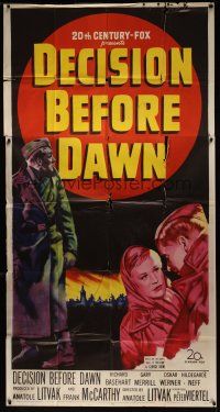 8d371 DECISION BEFORE DAWN 3sh '51 Basehart, Oskar Werner, directed by Anatole Litvak!