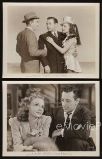 9f890 BROADWAY 4 8x10 stills '42 George Raft, Pat O'Brien, sexy Janet Blair!