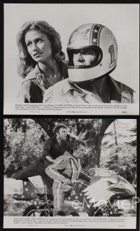 9f748 VIVA KNIEVEL 10 8x10 stills '77 the greatest daredevil on his motorcycle!