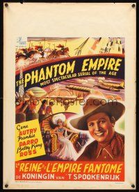 9h485 PHANTOM EMPIRE Belgian R50s Gene Autry & Darro in most spectacular serial of the age!