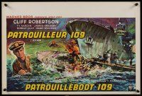 9h490 PT 109 Belgian '63 Cliff Robertson as John F. Kennedy in World War II, different action art!