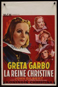 9h491 QUEEN CHRISTINA Belgian R50s great completely different art of glamorous Greta Garbo!