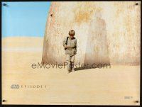 9h083 PHANTOM MENACE teaser DS British quad '99 Star Wars Episode I, Anakin Skywalker, Vader shadow!