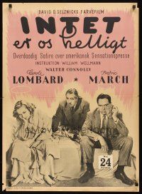 9h698 NOTHING SACRED Danish R49 Charles Winninger, sexy Carole Lombard, Fredric March!