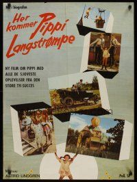 9h712 PIPPI GOES ON BOARD Danish '75 Har kommer Pippi Langstrump, Inger Nilsson in title role!