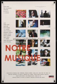 9h140 NOTRE MUSIQUE French 15x21 '05 Jean-Luc Godard, different images of Sarah Adler!