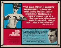 9s648 NIGHT PORTER 1/2sh '74 Il Portiere di notte, Dirk Bogarde, sexy topless Charlotte Rampling!