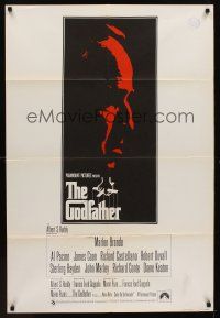 1k205 GODFATHER English 1sh '72 great art of Marlon Brando, Francis Ford Coppola classic!