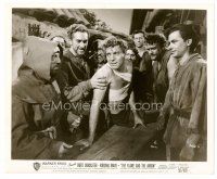 1m416 FLAME & THE ARROW 8x10 still '50 cool image of bandaged Burt Lancaster!