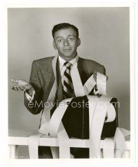 1m425 FRANK SINATRA 8x10 still '49 with adding machine tape from Double Dynamite by Bachrach!