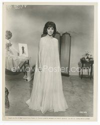 1m451 GINA LOLLOBRIGIDA 8x10 still '65 full-length wardrobe test shot wearing flowing nightgown!