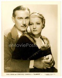 1m454 GLAMOUR 8x10 still '34 close up of Paul Lukas with his arms around Constance Cummings!