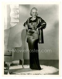 1m808 WYNNE GIBSON 8x10 still '34 full-length in silk dress from The Captain Hates the Sea!