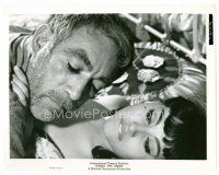 1m817 ZORBA THE GREEK 8x10 still '65 super close up of Anthony Quinn & pretty girl!