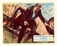 1m809 X: THE MAN WITH THE X-RAY EYES English color 8x10 still '63 Ray Milland emerges from car wreck