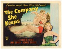 1x115 COMPANY SHE KEEPS TC '51 art of sexy bad girl Jane Greer + parole officer Lizabeth Scott!