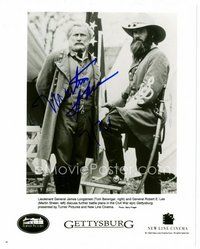 2m264 MARTIN SHEEN signed 8x10 REPRO still '00s as General Robert E. Lee from Gettysburg!