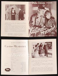 2m338 CASINO MURDER CASE Danish program '35 different images of Paul Lukas as Philo Vance!