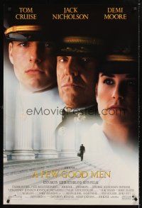 2y337 FEW GOOD MEN int'l DS 1sh '92 best close up of Tom Cruise, Jack Nicholson & Demi Moore!