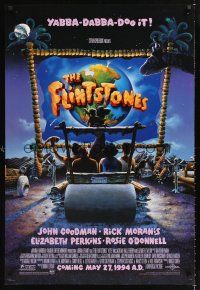 2y353 FLINTSTONES advance DS 1sh '94 John Goodman, Rick Moranis, Elizabeth Perkins, Rosie O'Donnell