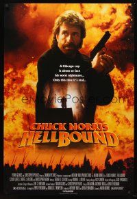 2y428 HELLBOUND 1sh '94 Aaron Norris directed, Chuck Norris as Chicago cop!