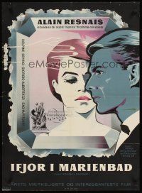 3b598 LAST YEAR AT MARIENBAD Danish '61 Alain Resnais' L'Annee derniere a Marienbad, Stilling art!