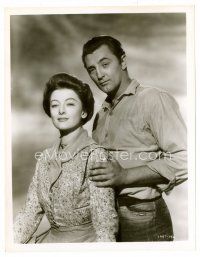 3k570 RED PONY 8x10 still '49 best portrait of Robert Mitchum & pretty Myrna Loy, John Steinbeck!