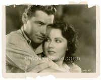 4h606 SEA GOD 8x10 still '30 romantic close up of Richard Arlen & sexy Fay Wray!