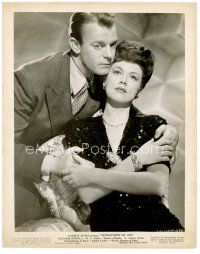 4h609 SENSATIONS OF 1945 8x10 still '44 romantic close up of Dennis O'Keefe & Eleanor Powell!