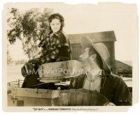 4h634 SO BIG 8x10 still '32 Alan Hale looks up at Barbara Stanwyck on wagon, William Wellman!