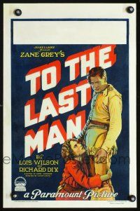 4k523 TO THE LAST MAN WC '23 great art of Lois Wilson kneeling before Richard Dix!