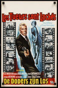 4y350 KILLERS Belgian '64 Don Siegel, Hemingway, art of Lee Marvin, sexy Angie Dickinson!