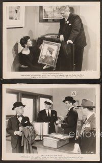 5a642 APPOINTMENT WITH MURDER 4 8x10 stills '48 John Calvert as The Falcon!