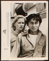 5a111 ALAMO BAY presskit '85 Vietnam veteran Ed Harris & Amy Madigan, directed by Louis Malle!