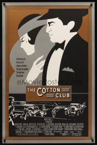 5k145 COTTON CLUB int'l 1sh '84 Francis Ford Coppola, Richard Gere, cool art deco design!