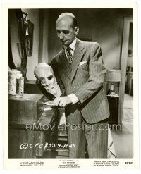 5z637 TINGLER 8x10 still '59 William Castle, great close up of guy holding creepy mask!