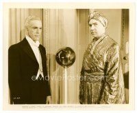 5z643 YOU'LL FIND OUT 8x10 still '40 c/u of turbaned Bela Lugosi & Boris Karloff by crystal ball!