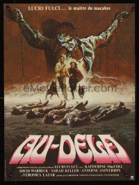 7b704 BEYOND French 15x21 '81 Lucio Fulci, disturbing horror artwork by Konkocy!