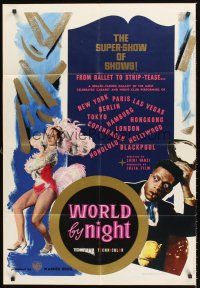 7g980 WORLD BY NIGHT English 1sh 1962 Luigi Vanzi's Il Mondo di notte, Italian showgirls!