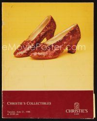 7j211 CHRISTIE'S EAST CHRISTIE'S COLLECTIBLES auction catalog '88 includes ruby slippers from Oz!