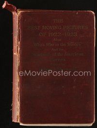 7j135 BEST MOVING PICTURES OF 1922-1923 hardcover book '23 who's who in the American movies!