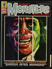 7j128 FAMOUS MONSTERS OF FILMLAND magazine Sep 1970 Chaney in London After Midnight by Basil Gogos!