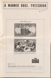 7j362 BALLAD OF CABLE HOGUE pb '70 Sam Peckinpah, Jason Robards & sexy Stella Stevens in wash tub!