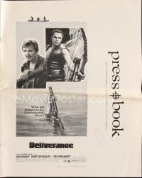 7j375 DELIVERANCE pressbook '72 Jon Voight, Burt Reynolds, Ned Beatty, John Boorman classic!