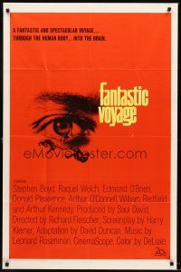 7r266 FANTASTIC VOYAGE 1sh '66 Raquel Welch journeys to the human brain, Richard Fleischer sci-fi!